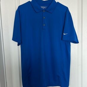 Nike Golf Tour Performance Blue Polo Dri-Fit-Medium